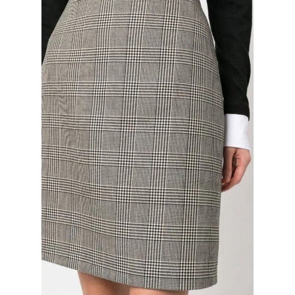Ralph Lauren Collection Purple Label Prince of Wales Check Wool Short Skirt 12 L - Picture 4 of 10
